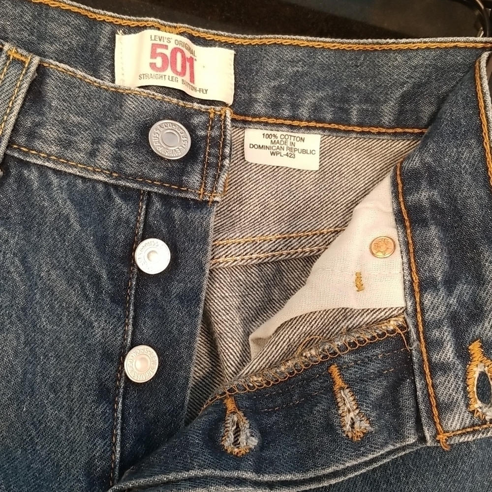 💕LEVI'S💕 501 XX Straight Leg Button Fly Vintage Mom Jeans 100% Cotton W32 L30 - Picture 5 of 16